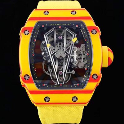 미러급 리차드밀레 남성용 RM27-03 투어빌론 포지드 카본 47mm 투르비용 무브먼트 스켈레톤 다이얼 ric0276 Ⅳ