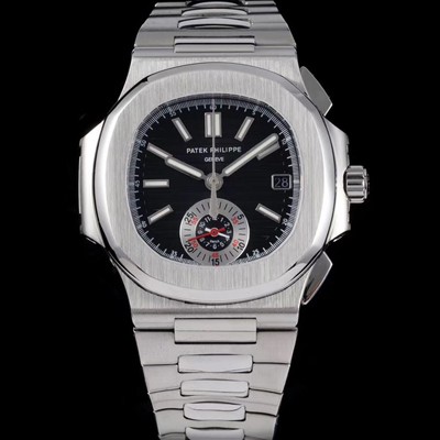 미러급 파텍필립 남성용 노틸러스 5980/1A-014 오토매틱 Cal.CH 28-520 C 타입 40.5mm 메탈줄 블랙 다이얼 pat2225 Ⅳ