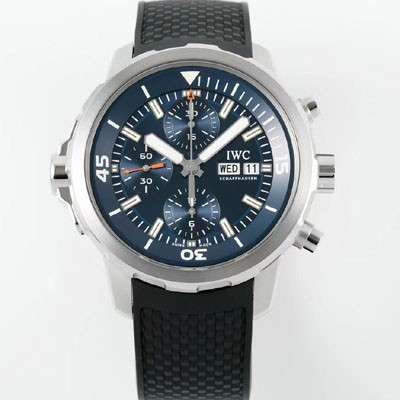 미러급 아이더블유씨 남성용 아쿠아타이머 IW376805 크로노그래프 “엑스페디션 자크 이브 쿠스토” 에디션 44mm 오토매틱 무브먼트 블루 다이얼 iwc4112 Ⅳ