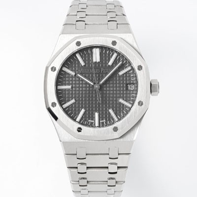 미러급 오데마피게 남성용 로얄오크 셀프와인딩 15510ST.OO.1320ST.10 41mm 오토매틱 Cal.4302 무브먼트 그레이 와플 다이얼 aud6543 Ⅳ