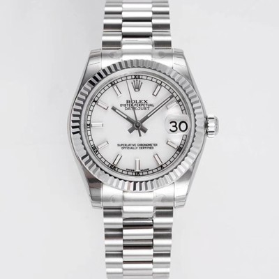 미러급 로렉스 여성용 데이져스트 178274 플루티드 31mm 오이스터 오토매틱 2236타입 화이트 다이얼 rol5441 Ⅳ