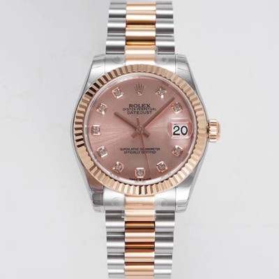 미러급 로렉스 여성용 데이져스트 178271 플루티드 18k 로즈골드 31mm 오이스터 오토매틱 2236타입 핑크 다이얼 rol5443 Ⅳ