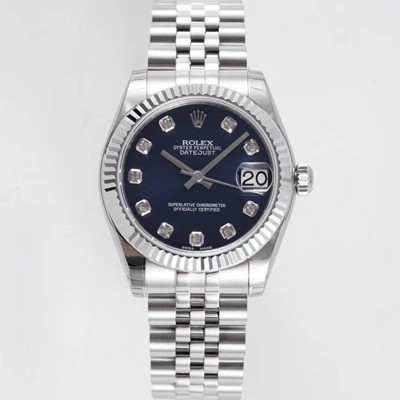 미러급 로렉스 여성용 데이져스트 178274 플루티드 31mm 쥬빌레 오토매틱 2236타입 블루 다이얼 rol5437 Ⅳ