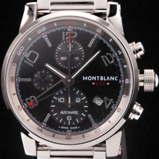 미러급 몽블랑 남성용 몽블랑 타임워커 크로노 GMT 블랙 다이얼 MON4201 Ⅳ