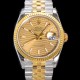 미러급 로렉스 남성용 904L스틸!! 2023신형 데이져스트 36mm II M126233-0039 !! 18K 옐로골드 골드다이얼 브레이슬릿 신형 Cal.3235 오토매틱 무브먼트 ROL29321 Ⅳ