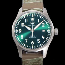 미러급 아이더블유씨 남성용 파파일럿 마크18 IW328205 오토매틱 40mm 가죽줄 그린 다이얼 iwc9202 Ⅳ