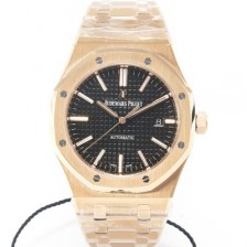 미러급 오데마피게 남성용 하이엔드 로얄오크 15400OR.OO.1220OR.01 18K 로즈골드 오토매틱 Cal.3120타입 41mm 블랙 와플 다이얼 AUD0152 Ⅳ