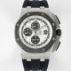 미러급 오데마피게 남성용 NEW MOVT UP!! 로얄오크 오프쇼어 26400SO.OO.A002CA.01 블랙 세라믹 베젤 크로노그래프 화이트 와플 다이얼 오토매틱 무브먼트 AUD0203 Ⅳ