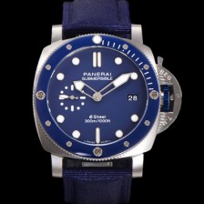 미러급 파네라이 남성용 서브머시블 블루 프로폰도 PAM01289 오토매틱 Cal P. 900 타입 44mm 블루 다이얼 pan5213 Ⅳ