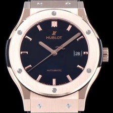 미러급 휴블렛 남성용 클레식 퓨전 511.OX.1181.LR 데일리워치 심플하고 클래식한 타입!! 18k 로즈골드 케이스 블랙 다이얼 블랙 레더스트랩 오토매틱 무브먼트 HUB0243 Ⅳ