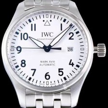 미러급 아이더블유씨 남성용 파일럿 마크18 IW327002 스틸 40mm 화이트 다이얼 스틸 브레이슬릿 iwc4072 Ⅳ