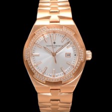 미러급 바쉐런 콘스탄틴 여성용 오버시즈 4605V200R-B968 18K 로즈골드 오토매틱 무브먼트 35mm 실버 다이얼 vac1144 Ⅳ