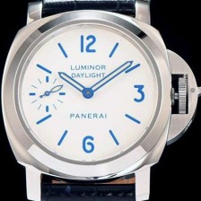 미러급 파네라이 남성용 루미노르 화이트 다이얼 오토매틱 무브먼트 PAN1202 Ⅳ