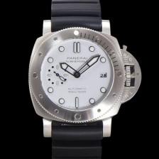 미러급 파네라이 남성용 서브머시블 비앙코 PAM02223 오토매틱 Cal P. 900 타입 42mm 우레탄 화이트 다이얼 pan5208 Ⅳ