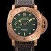 미러급 파네라이 남성용 서브머서블 1950 3데이즈 브론즈 PAM00382 오토매틱 그린 다이얼 PAN0415 Ⅳ
