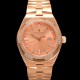 미러급 바쉐런 콘스탄틴 여성용 오버시즈 4605V200R-B968 18K 로즈골드 오토매틱 무브먼트 35mm 샴페인 다이얼 vac1145 Ⅳ