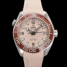 미러급 오메가 남성용 씨마스터 신제품 215.32.44.21.09.001 플래닛 오션 600m 코-액시얼 마스터 크로노미터 43.5mm 오토매틱 Cal.8900 타입 우레탄줄 베이지 다이얼 omg20250 Ⅳ