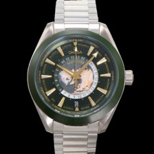 미러급 오메가 남성용 씨마스터 220.30.43.22.10.001 아쿠아테라 150M GMT 월드타이머 43미리 오토매틱 Cal. 8938 타입 메탈줄 그린 다이얼 omg20241 Ⅳ