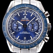 미러급 오메가 남성용 스피드마스터 329.53.44.51.03.001 레이싱 코-액시얼 마스터 크로노미터 타키미터 크로노그래프 브레이슬릿 블루 다이얼 일본 수입산 쿼츠 무브먼트 OMG05089 Ⅳ