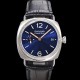 미러급 파네라이 남성용 라디오미르 콰란타 PAM01293 40mm 오토매틱 가죽줄 블루 다이얼 pan5206 Ⅳ