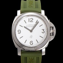 미러급 파네라이 남성용 루미노르 PAM01087 베이스 로고 오토매틱 6497-2 타입 44mm  우레탄 화이트 다이얼 pan5194 Ⅳ