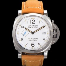 미러급 파네라이 남성용 루미노르 마리나 1950 3데이스 PAM01499 44mm 오토매틱 Cal.P.9010 타입 가죽줄 화이트 다이얼 pan5198 Ⅳ