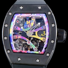 미러급 리차드밀레 남성용 리차드밀 RM68-01 콩고 스페셜 에디션 그래피티 스켈레톤 다이얼 오토매틱 무브먼트 RIC0242 Ⅳ