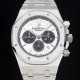 미러급 오데마피게 남성용 로얄오크 26331ST.OO.1220ST.03 화이트 와플 다이얼 신형 ETA 7750B-2 오토매틱 무브먼트 AUD88424 Ⅳ