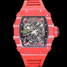 미러급 리차드밀러 남성용 RM035-02 라파 50mm 카본 오토매틱 무브먼트 우레탄줄 스캘래톤 다이얼 ric0238 Ⅳ