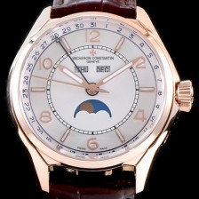 미러급 바쉐론콘스탄틴 남성용 2019 SIHH신제품!! 피프티식스 4000E/000R-B438 컴플리트 캘린더 데이-데이트 문페이즈 화이트 다이얼 오토매틱 무브먼트 VAC0202 Ⅳ