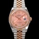 미러급 로렉스 남성용 데이저스트 m126231 18K 로즈골드 로마인덱스 36mm 오토매틱 Cal.3235 무브먼트 핑크 다이얼 rol5364 Ⅳ