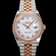 미러급 로렉스 남성용 데이저스트 m126231 18K 로즈골드 로마인덱스 36mm 오토매틱 Cal.3235 무브먼트 화이트 다이얼 rol5363 Ⅳ