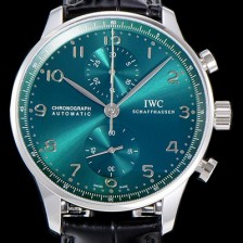 미러급 아이더블유씨남성용 포르투기즈 IW371615 그린 크로노그래프 스틸 41미리 그린다이얼 IWC85646 Ⅳ