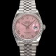 미러급 로렉스 남성용 데이저스트 m126284 로마인덱스 36mm 보석/큐빅 오토매틱 Cal.3235 무브먼트 핑크 다이얼 rol5361 Ⅳ