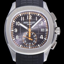 미러급 파텍필립남성용 아쿠아너 5968A 크로노그래프 스틸 42미리 오토매틱 블랙 다이얼  PAT52358 Ⅳ