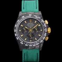 미러급 로렉스남성용 데이토나 포지드카본 커스텀 40미리 크로노그래프 오토매틱 Cal.4130 무브먼트 블랙다이얼 ROL20914 Ⅳ