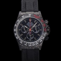 미러급 로렉스남성용 데이토나 포지드카본 커스텀 40미리 크로노그래프 오토매틱 Cal.4130 무브먼트 블랙다이얼 ROL86030 Ⅳ