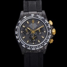 미러급 로렉스남성용 데이토나 포지드카본 커스텀 40미리 크로노그래프 오토매틱 Cal.4130 무브먼트 블랙다이얼 ROL74772 Ⅳ