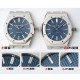 미러급 오데마피게 남성용 15400ST.OO.1220ST.03 로얄오크 41mm 오토매틱 Cal.3120무브먼트 블루 와플 다이얼 aud6528 Ⅳ