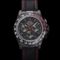 미러급 로렉스남성용 데이토나 포지드카본 커스텀 40미리 크로노그래프 오토매틱 Cal.4130 무브먼트 블랙 다이얼 ROL48745 Ⅳ