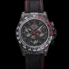 미러급 로렉스남성용 데이토나 포지드카본 커스텀 40미리 크로노그래프 오토매틱 Cal.4130 무브먼트 블랙 다이얼 ROL48745 Ⅳ