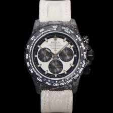 미러급 로렉스 남성용 데이토나 포지드카본 커스텀 40미리 크로노그래프 오토매틱 Cal.4130 무브먼트 화이트 다이얼 ROL79834 Ⅳ