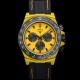 미러급 로렉스 남성용 데이토나 포지드카본 커스텀 40미리 크로노그래프 오토매틱 Cal.4130 무브먼트 옐로우 다이얼 ROL79835 Ⅳ