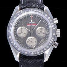 미러급 오메가 남성용 스피드마스터 크로노그래프 아폴로 15 40주년기념 수동형 42미리 가죽줄 블랙다이얼 OMG79586 Ⅳ