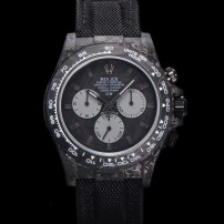 미러급 로렉스 남성용 데이토나 포지드카본 커스텀 40미리 크로노그래프 오토매틱 Cal.4130 무브먼트 블랙 다이얼 ROL79697 Ⅳ