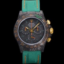 미러급 로렉스 남성용 데이토나 포지드카본 커스텀 40미리 크로노그래프 오토매틱 Cal.4130 무브먼트 블랙 다이얼 ROL79688 Ⅳ