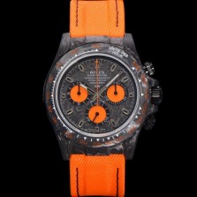 미러급 로렉스 남성용 데이토나 포지드카본 커스텀 40미리 크로노그래프 오토매틱 Cal.4130 무브먼트 블랙 다이얼 ROL79679 Ⅳ