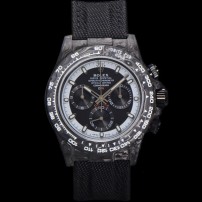 미러급 로렉스 남성용 데이토나 포지드카본 커스텀 40미리 크로노그래프 오토매틱 Cal.4130 무브먼트 블랙 다이얼 ROL79652 Ⅳ