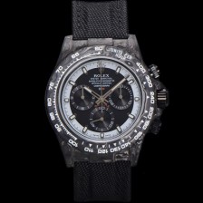 미러급 로렉스 남성용 데이토나 포지드카본 커스텀 40미리 크로노그래프 오토매틱 Cal.4130 무브먼트 블랙 다이얼 ROL79652 Ⅳ