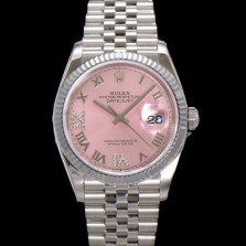 미러급 로렉스 남성용 데이저스트 m126234 로마인덱스 36mm 오토매틱 Cal.3235 무브먼트 핑크 다이얼 rol5358 Ⅳ